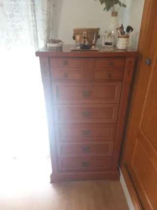 Mesitas de noche y sinfonier madera