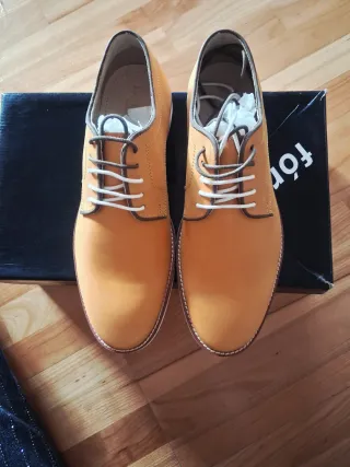 Zapatos Fórmul@ Naranja y Blanco