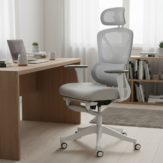 Silla Ergonómica HOMCOM Malla Reposapiés