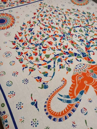 COLCHA MULTICOLOR FLECOS 1 STOCK