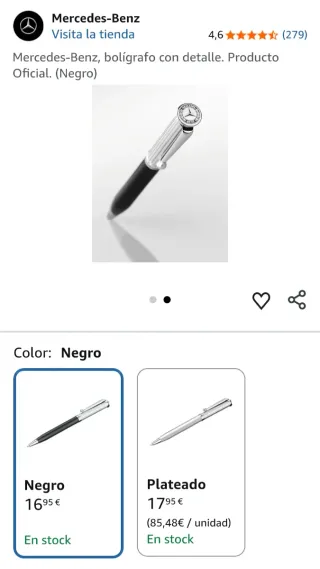 Lote Bolígrafos Inoxicrom + Mercedes-Benz