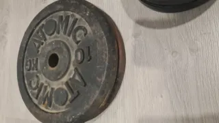 Pesas ajustables y banco reclinable