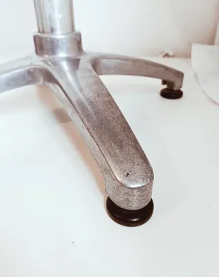 Sgabello industriale alluminio anni '50