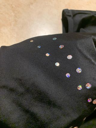 Maillot Gimnasia Decathlon Niña Negro Brillante