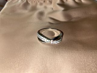 Anello Swarovskie catena Argento 50mm