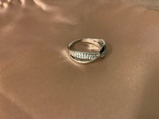 Anello Swarovskie catena Argento 50mm