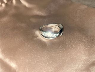 Anello Swarovskie catena Argento 50mm