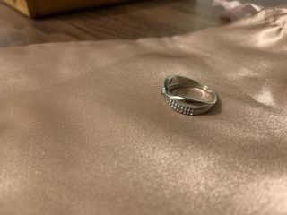Anello Swarovskie catena Argento 50mm
