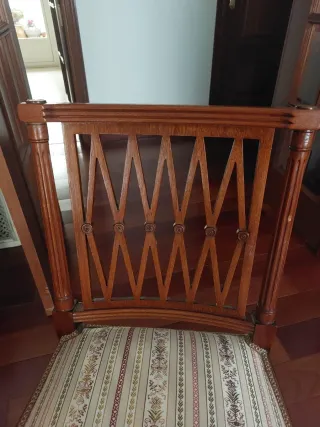 Conjunto 5 sillas antiguas inglesas