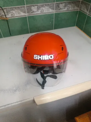Casco Junior rojo shiro