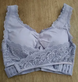 Sujetador encaje lila nylon y elastano