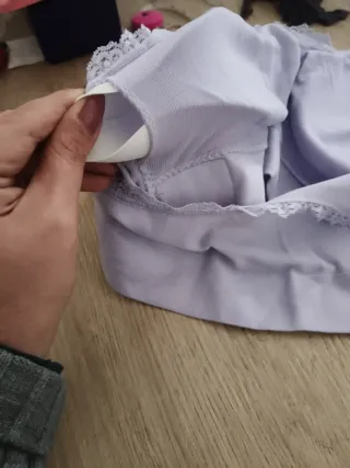 Sujetador encaje lila nylon y elastano