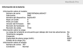 MacBook Pro 15 pulgadas de 2018
