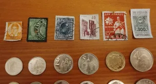 Lote monedas y sellos Yugoslavia