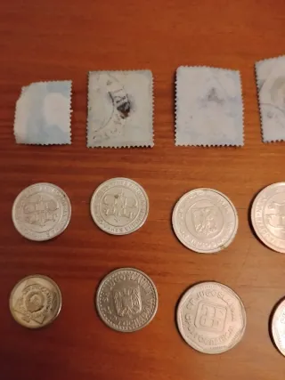 Lote monedas y sellos Yugoslavia