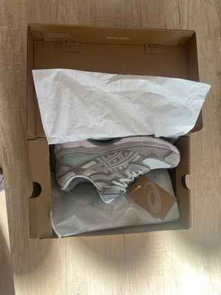 Asics Gel Gris Blanco Zapatillas Deportivas