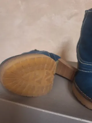 Botines de ante azul nuevos