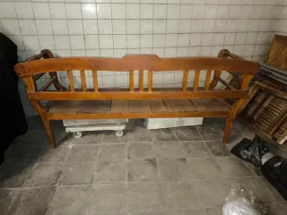 Banco antiguo de madera 190*60 aprox