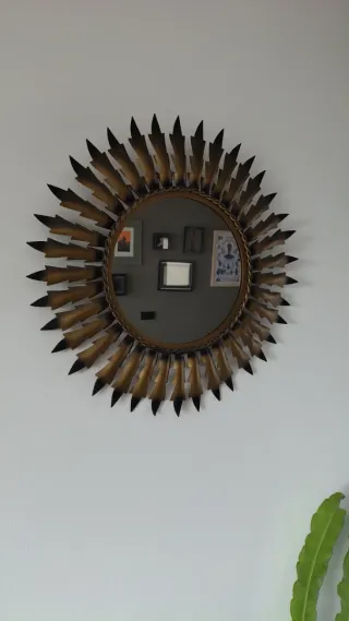 Espejo Sol Vintage Retro 44cm