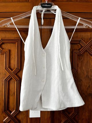 Chaleco blanco Zara