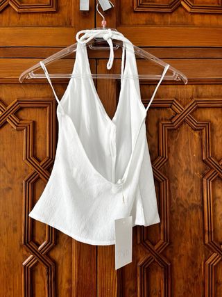 Chaleco blanco Zara