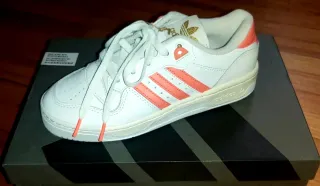 Zapatillas Adidas Rivalry Low W, blanco/coral, 38