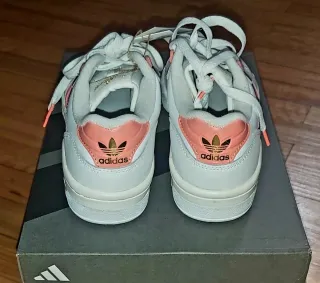 Zapatillas Adidas Rivalry Low W, blanco/coral, 38