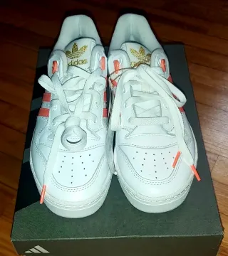 Zapatillas Adidas Rivalry Low W, blanco/coral, 38