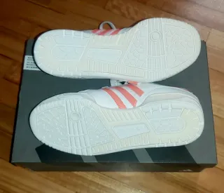 Zapatillas Adidas Rivalry Low W, blanco/coral, 38