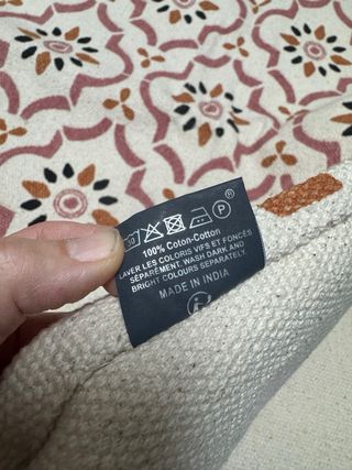 Alfombra de algodón con diseño floral