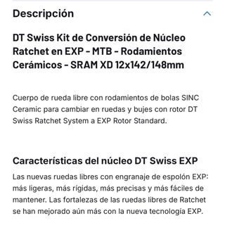 Dt Swiss XRC 1200 Ratchet EXP Sram XD Cerámic