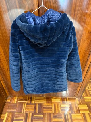 Plumífero reversible azul