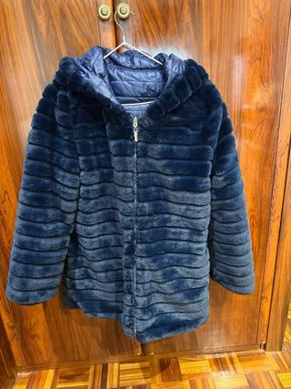 Plumífero reversible azul