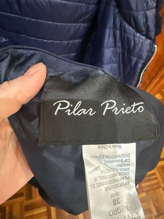 Plumífero reversible azul