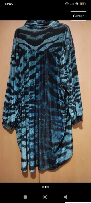 Camisón estampado animal print azul