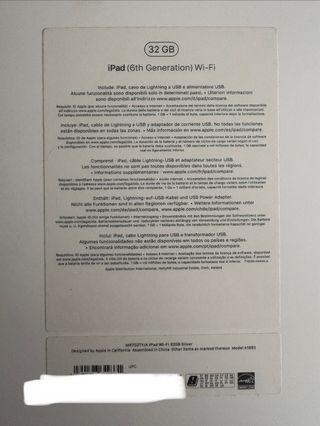 iPad 6th Gen Wi-Fi Blanco