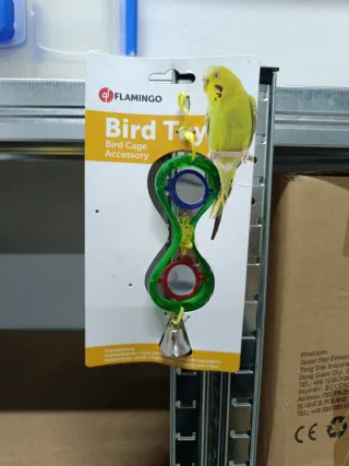 Juguete para periquitos con espejo