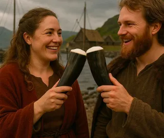 Pack 4 Vasos Vikingos Cuernos