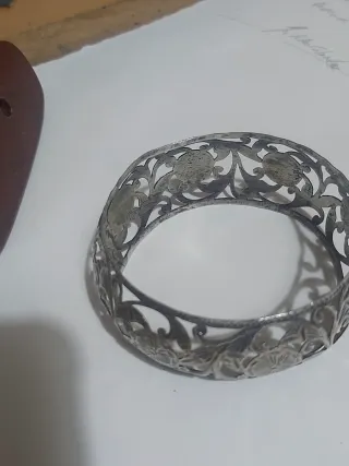 Brazalete antiguo de plata