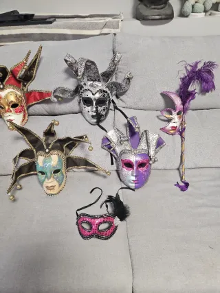 Lote de Máscaras Venecianas