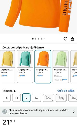 Camiseta Bassdash Manga Larga Talla L