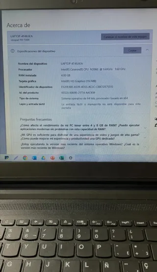 Lenovo IdeaPad 110 – SSD 500 GB