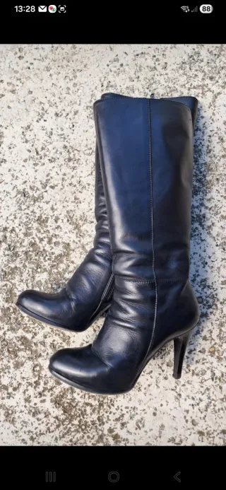 Stivali neri tacco alto