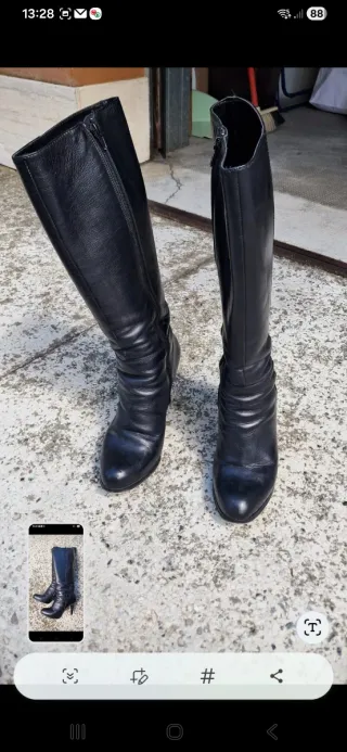 Stivali neri tacco alto