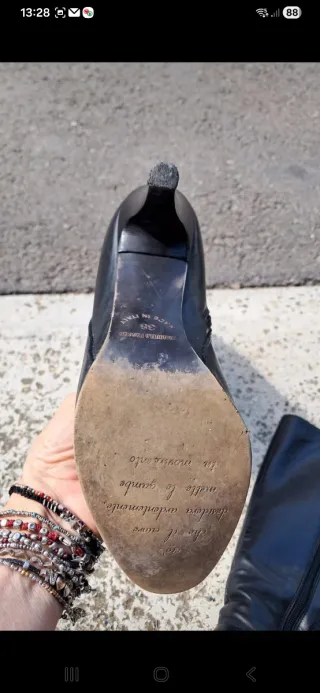 Stivali neri tacco alto