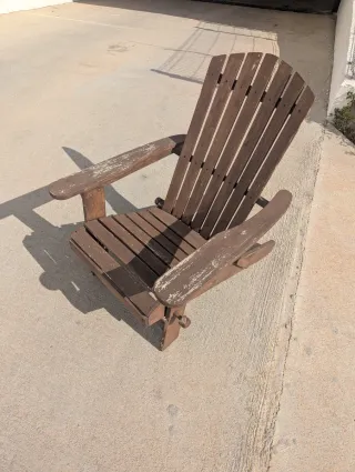 Sillas de madera estilo Adirondack para jardín