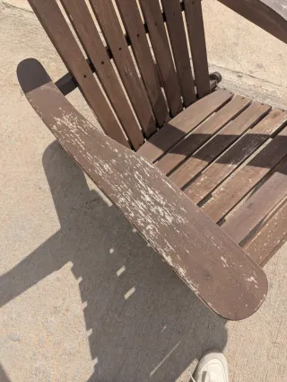 Sillas de madera estilo Adirondack para jardín