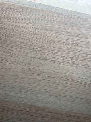 Escritorio Ikea efecto madera con ruedas