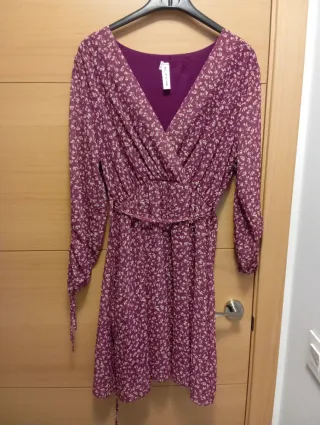 Vestido estampado flores talla L