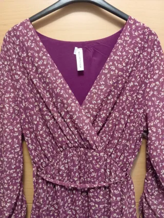 Vestido estampado flores talla L